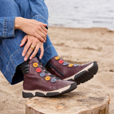 Rieker Angela 45977 Mid Sneaker (Women) - Brombeer/Royal/Honig