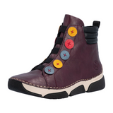 Rieker Angela 45977 Mid Sneaker (Women) - Brombeer/Royal/Honig