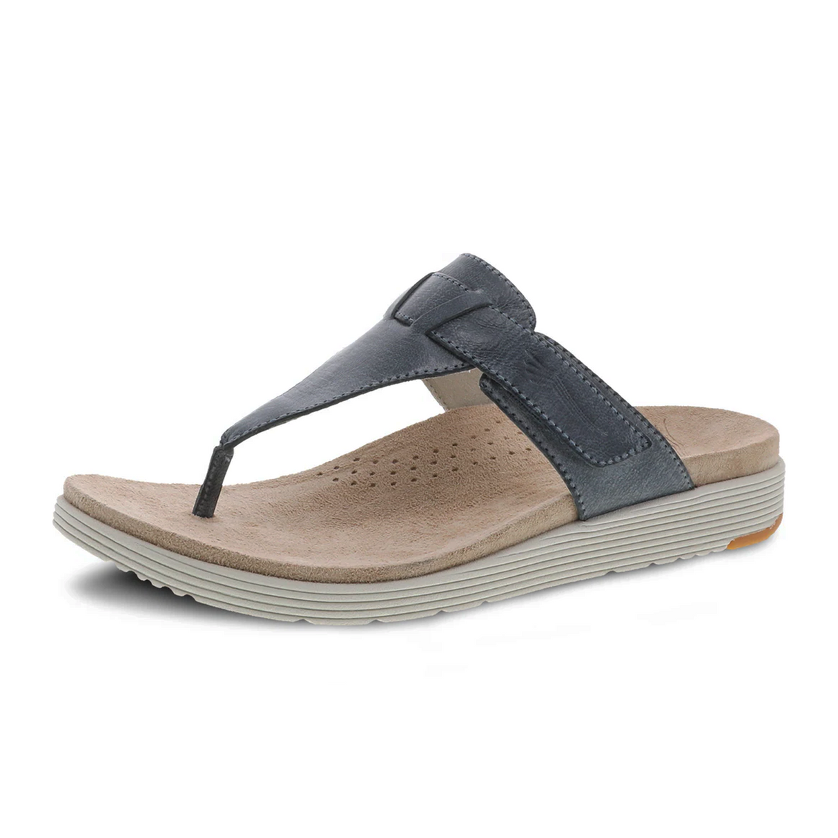 Dansko Cece Sandal (Women) - Denim Burnished Calf Sandals - Thong - The Heel Shoe Fitters