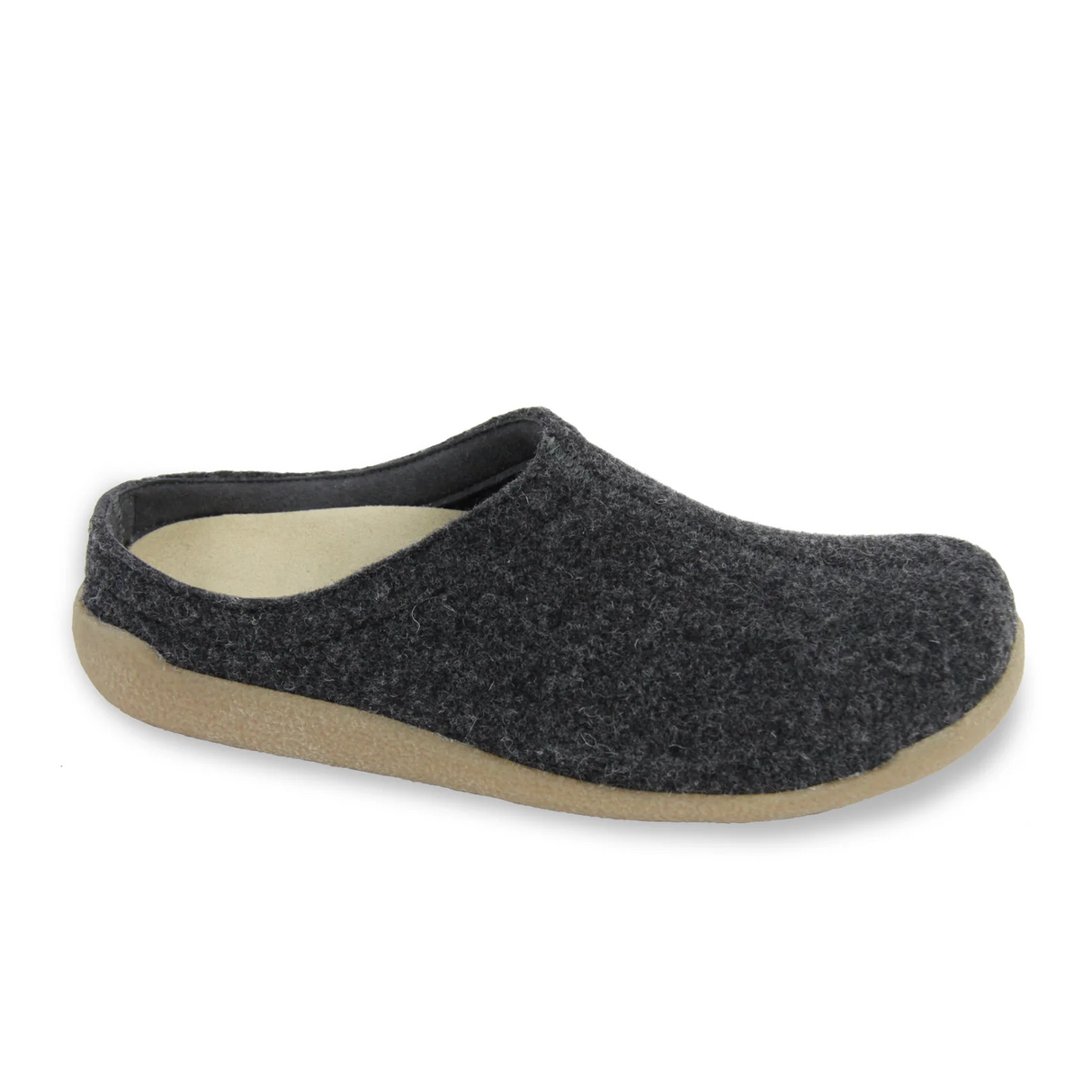 Sanita Lodge Slide (Unisex) - Charcoal/Charcoal Dress-Casual - Slippers - The Heel Shoe Fitters