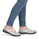 Rieker Daisy 52 Slip On (Women) - White Dress-Casual - Slip On - The Heel Shoe Fitters