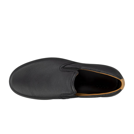 ECCO Soft 7 Slip On 2.0 (Men) - Black/Lion Dress-Casual - Slip Ons - The Heel Shoe Fitters