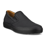 ECCO Soft 7 Slip On 2.0 (Men) - Black/Lion Dress-Casual - Slip Ons - The Heel Shoe Fitters