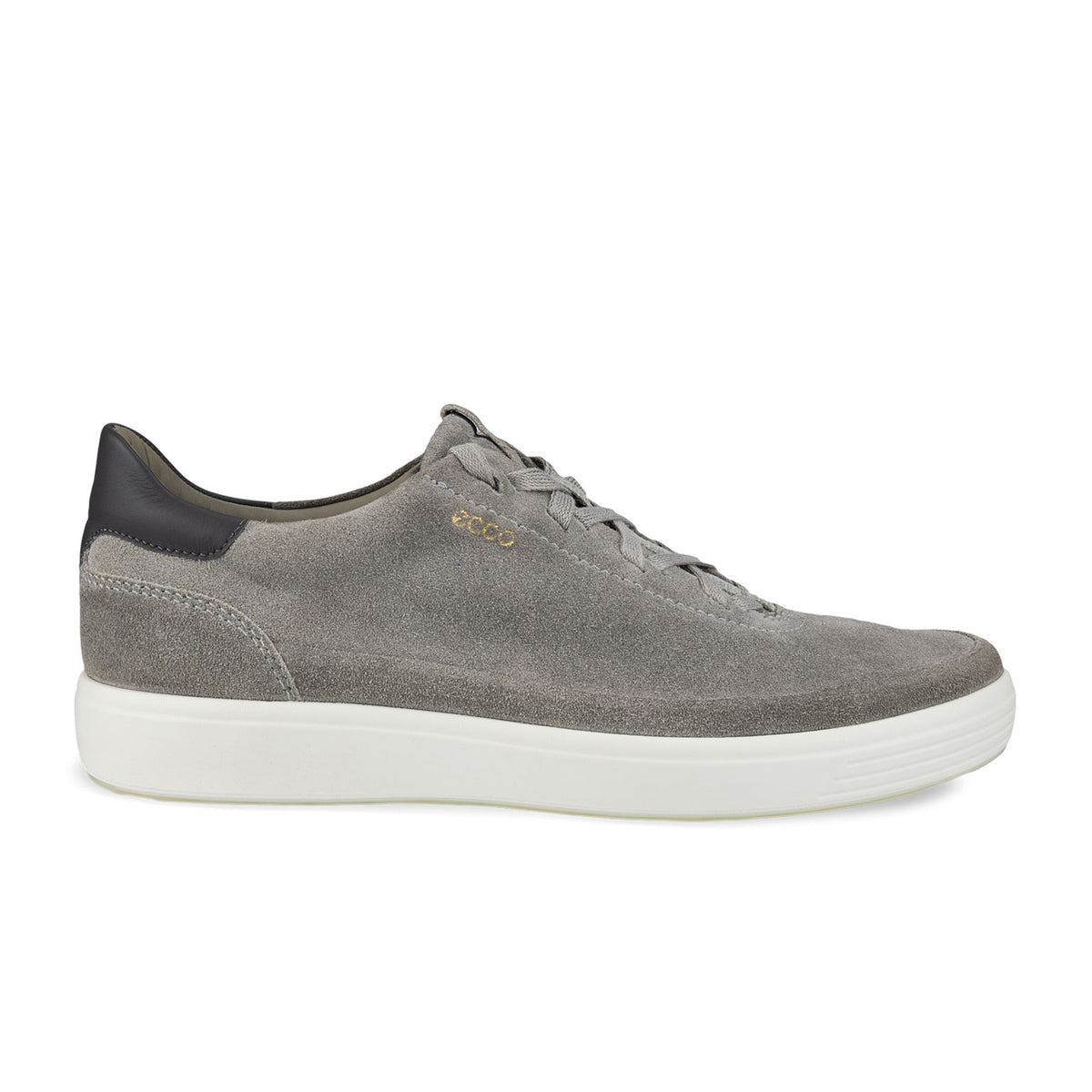 ECCO gray suede lace-up derby shoes men\ display picture 1