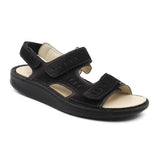 Waldlaufer Hanno 484001 Backstrap Sandal (Men) - Black Sandals - Backstrap - The Heel Shoe Fitters