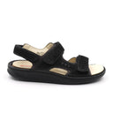 Waldlaufer Hanno 484001 Backstrap Sandal (Men) - Black Sandal - Backstrap - The Heel Shoe Fitters