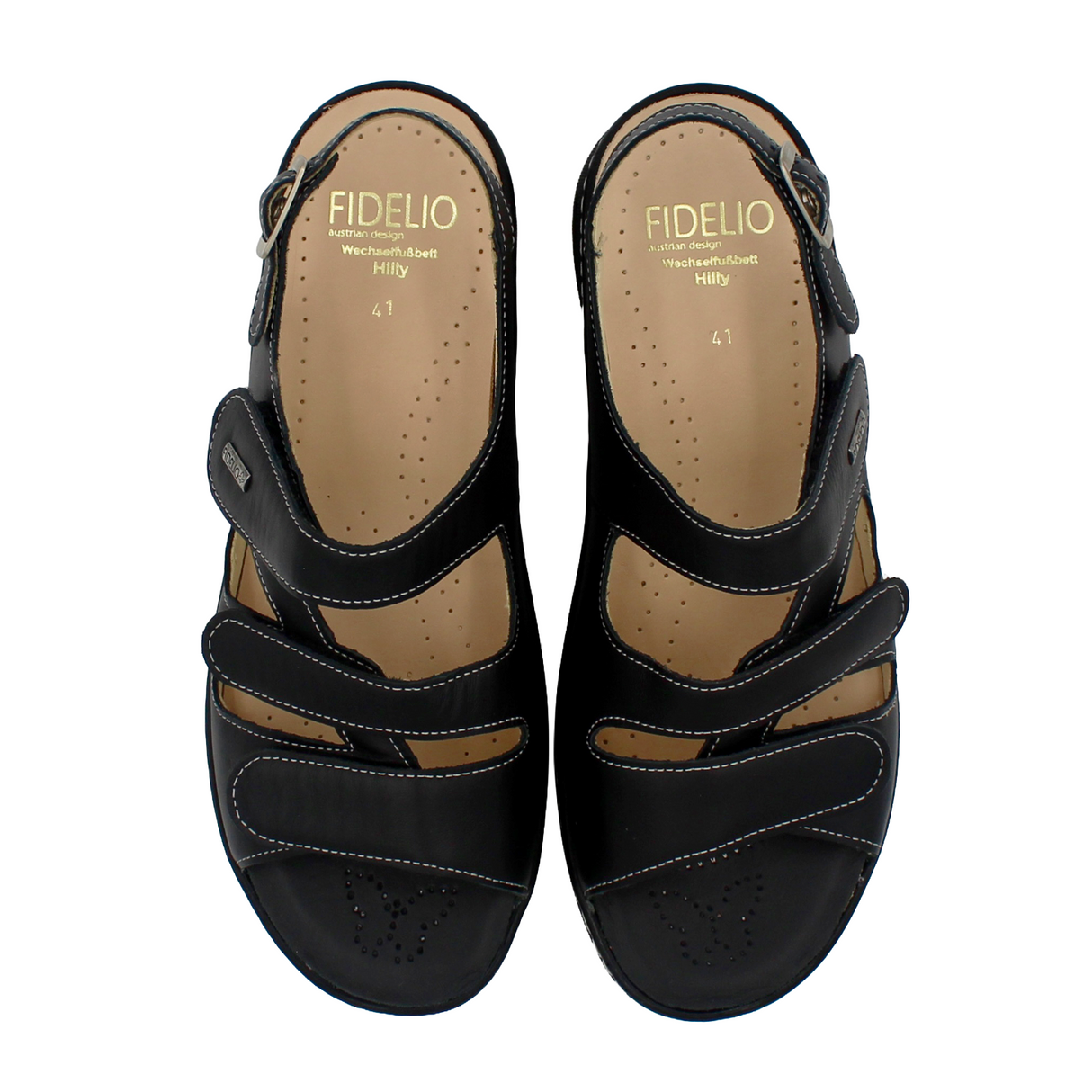 Fidelio Meza Backstrap Sandal (Women) - Black Sandal - Backstrap - The Heel Shoe Fitters