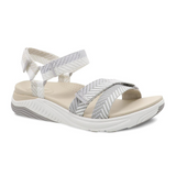 Dansko Racquel Backstrap Sandal (Women) - Sand Herringbone Webbing Sandals - Backstrap - The Heel Shoe Fitters