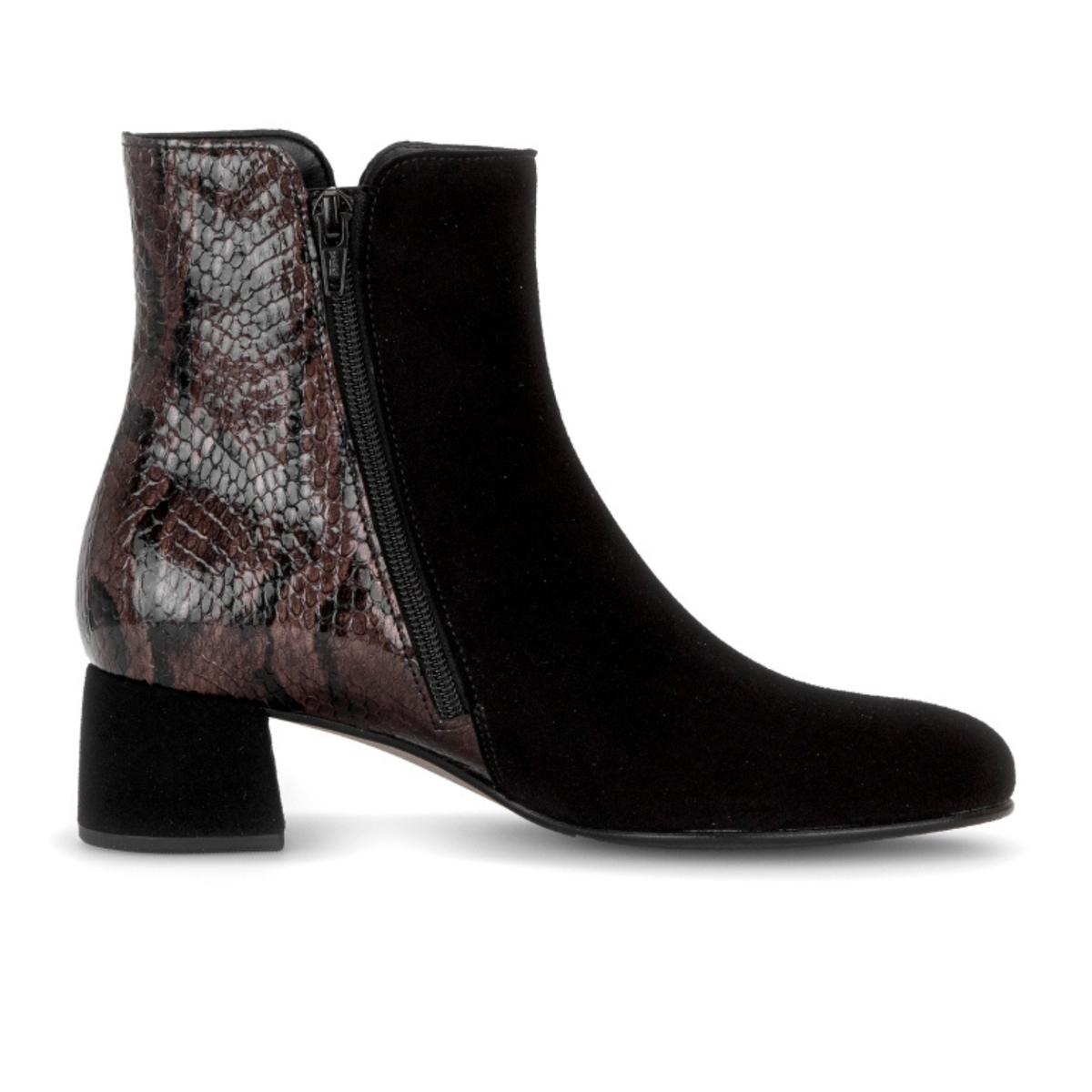 Gabor Sharon Heeled Boot (Women) - Black/Mocca