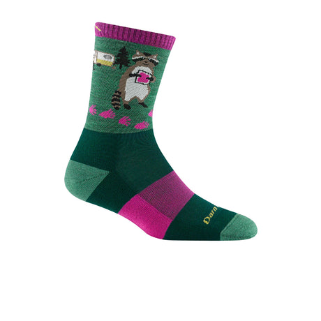 Darn Tough Critter Club Lightweight Micro Crew Sock with Cushion (Women) - Moss Accessories - Socks - Performance - The Heel Shoe Fitters