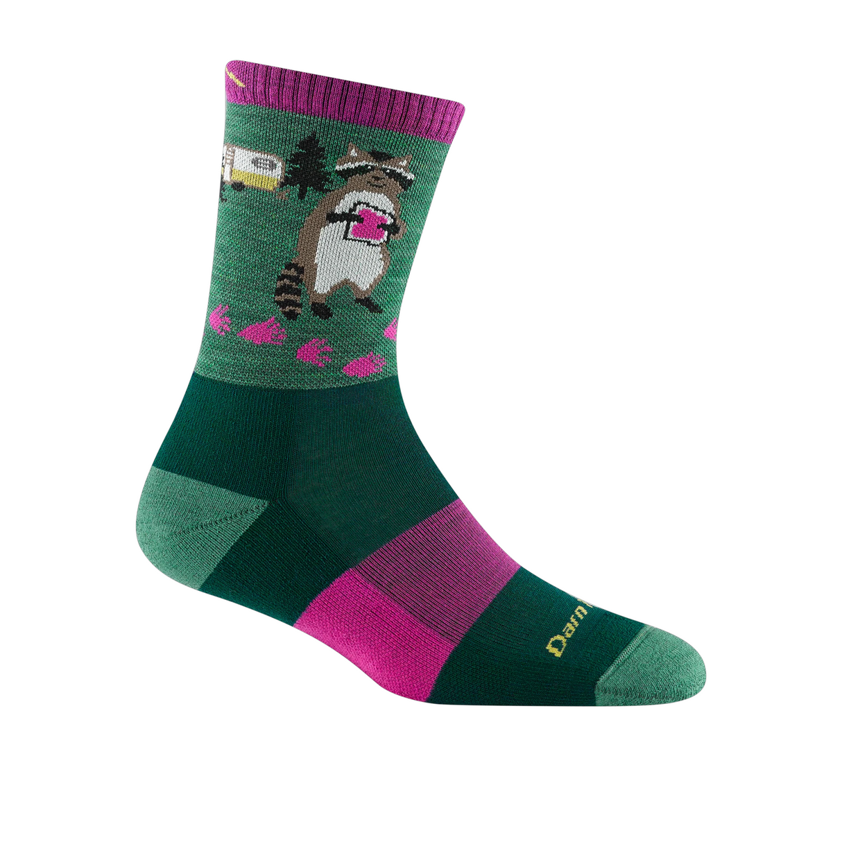 Darn Tough Critter Club Lightweight Micro Crew Sock with Cushion (Women) - Moss Accessories - Socks - Performance - The Heel Shoe Fitters