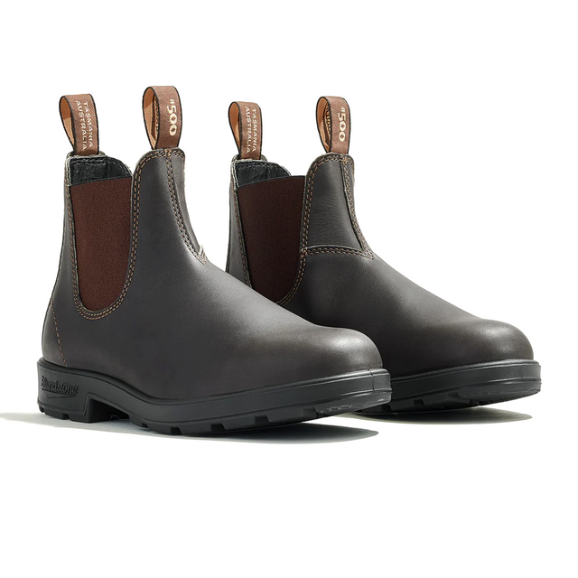 Blundstone Original 500 Chelsea Boot (Unisex) - Stout Brown Boots - Casual - Low - The Heel Shoe Fitters