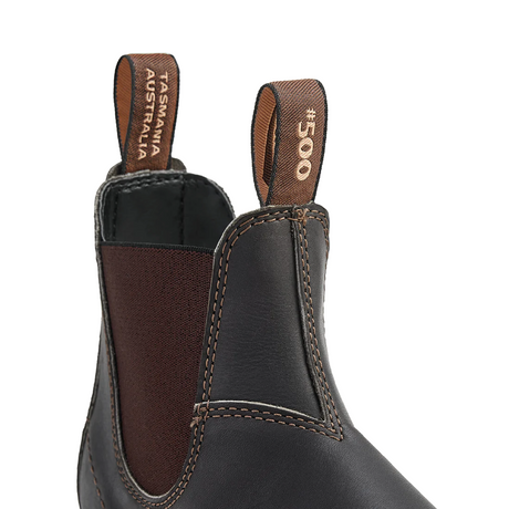 Blundstone Original 500 Chelsea Boot (Unisex) - Stout Brown Boots - Casual - Low - The Heel Shoe Fitters