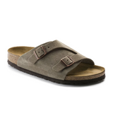 Birkenstock Zurich Narrow Slide Sandal (Women) - Taupe Suede Sandal - Slide - The Heel Shoe Fitters