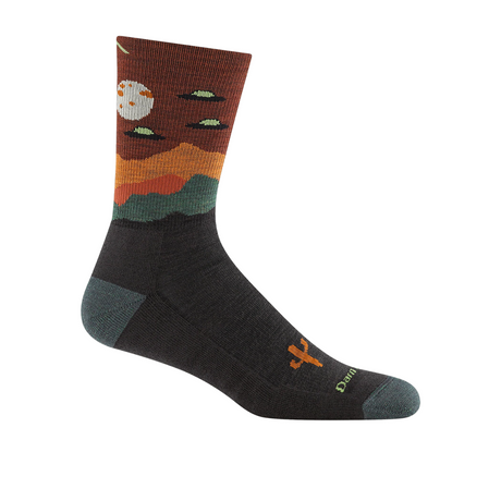 Darn Tough Socks Spaced Out Lightweight Cushion Crew (Men) - Walnut Accessories - Socks - Performance - The Heel Shoe Fitters