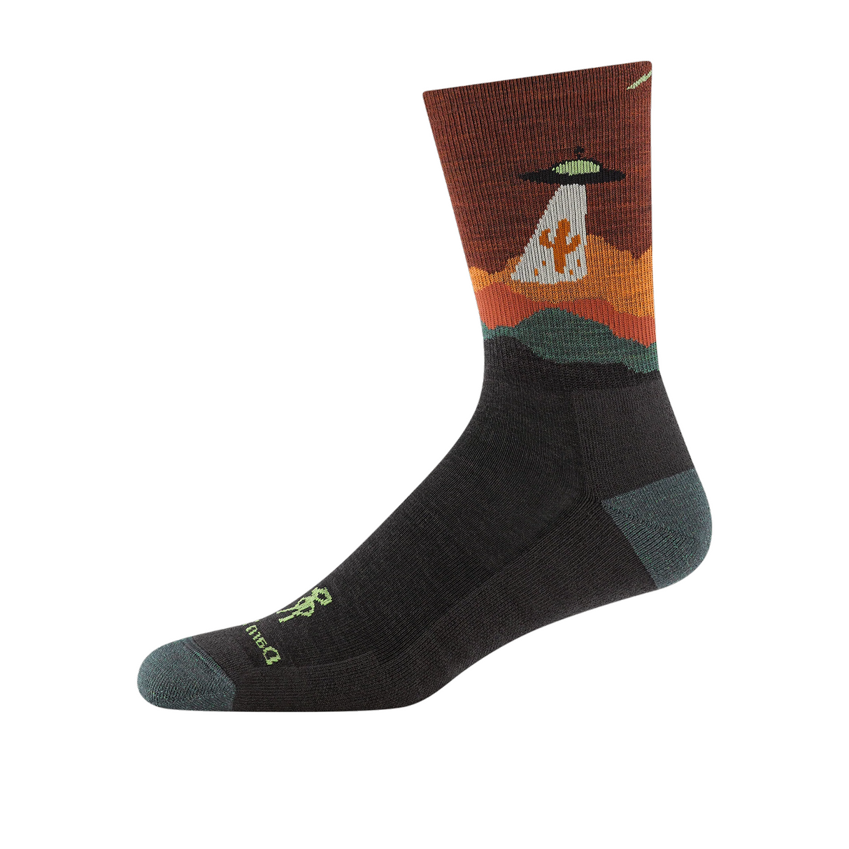 Darn Tough Socks Spaced Out Lightweight Cushion Crew (Men) - Walnut Accessories - Socks - Performance - The Heel Shoe Fitters