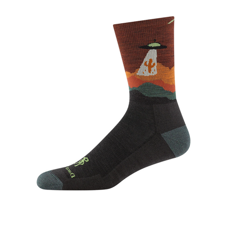 Darn Tough Socks Spaced Out Lightweight Cushion Crew (Men) - Walnut Accessories - Socks - Performance - The Heel Shoe Fitters
