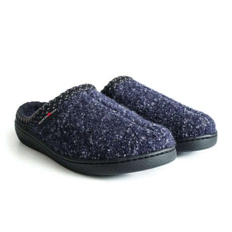 Haflinger AT Slipper (Unisex) - Navy Speckle Dress-Casual - Slippers - The Heel Shoe Fitters