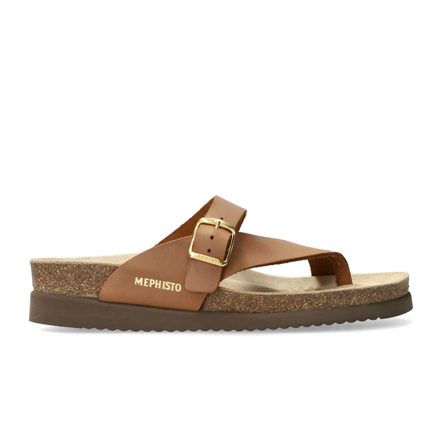 Mephisto Helen Sandal (Women) - Camel Scratch Sandal - Thong - The Heel Shoe Fitters
