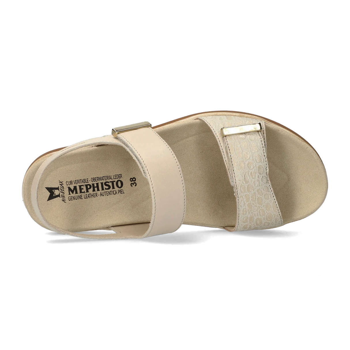 Mephisto Dominica Backstrap Sandal (Women) - Light Sand Tortuga