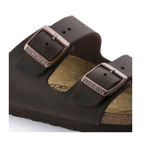 Birkenstock Arizona Slide Sandal (Unisex) - Habana Oiled Leather Sandals - Slide - The Heel Shoe Fitters