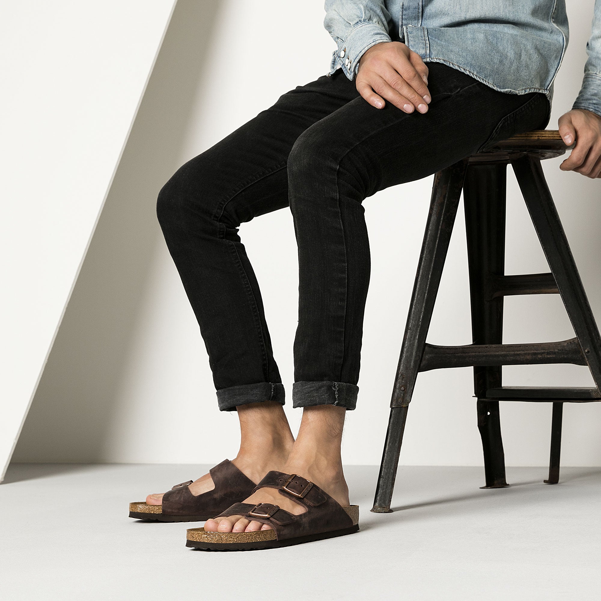 Birkenstock oiled store leather sandals