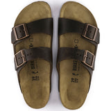 Birkenstock Arizona (Unisex) - Habana Oiled Leather Sandals - Slide - The Heel Shoe Fitters