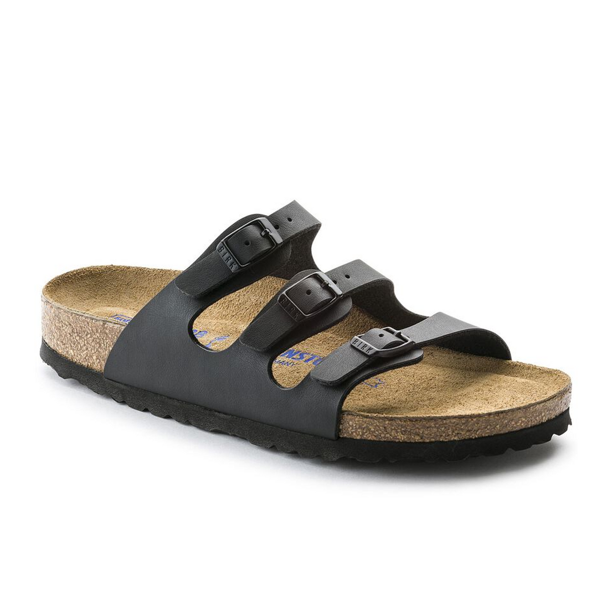 Birkenstock Florida Soft Footbed Slide Sandal (Women) - Black Birko-Flor Sandals - Slide - The Heel Shoe Fitters