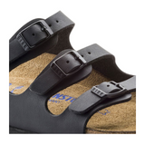 Birkenstock Florida Soft Footbed Slide Sandal (Women) - Black Birko-Flor Sandals - Slide - The Heel Shoe Fitters