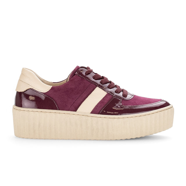 Gabor 53203-10 Vesta Sneaker (Women) - Cervo/Aubergine Athletic - Casual - Lace Up - The Heel Shoe Fitters