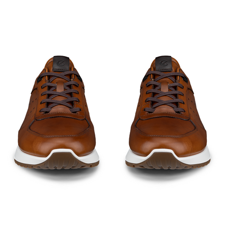 ECCO ASTIR NEO Dress Sneaker (Men) - Saddle/Cocoa Brown Athletic - Casual - Lace Up - The Heel Shoe Fitters