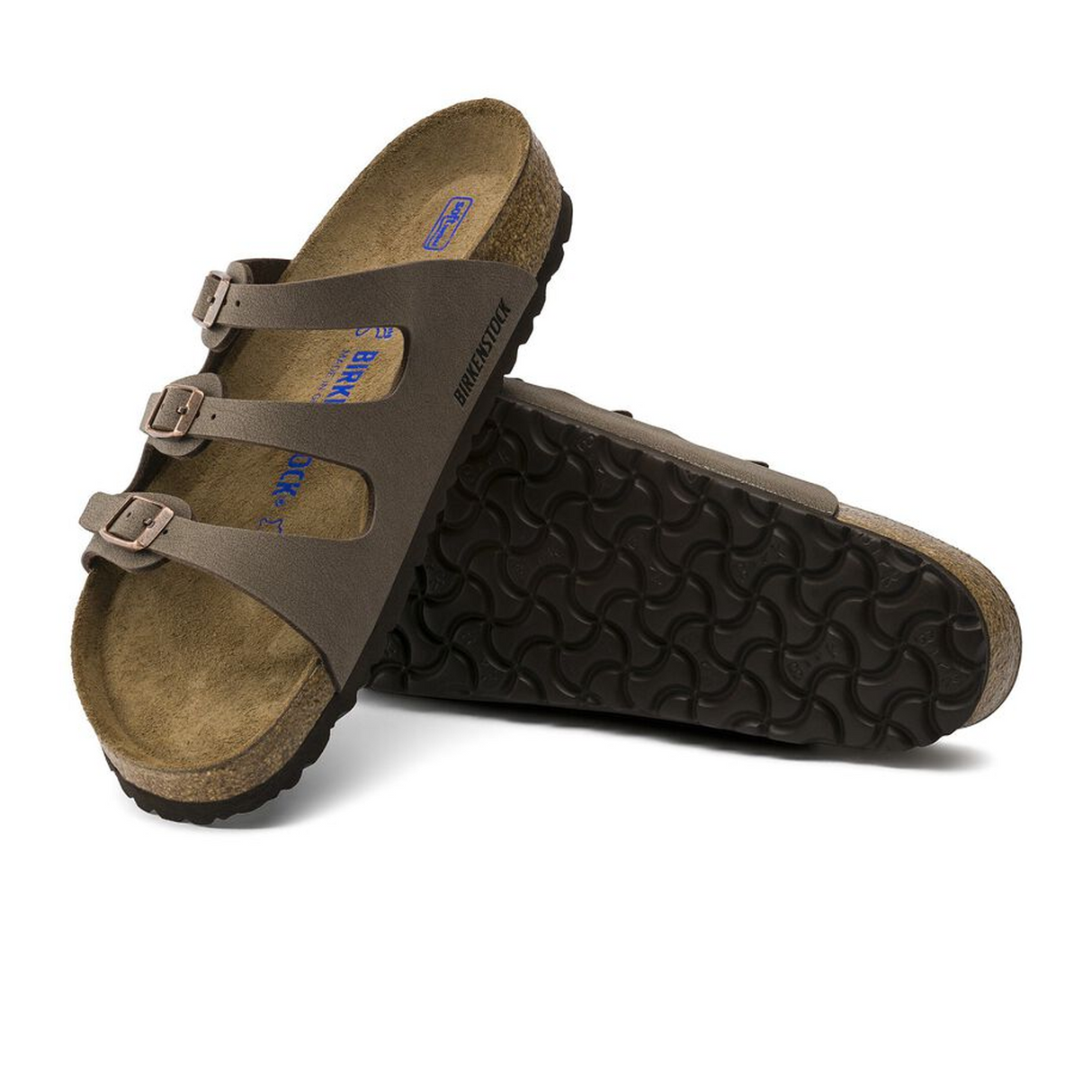 Birkenstock Florida Soft Footbed Slide Sandal (Women) - Mocha Birkibuc Sandals - Slide - The Heel Shoe Fitters