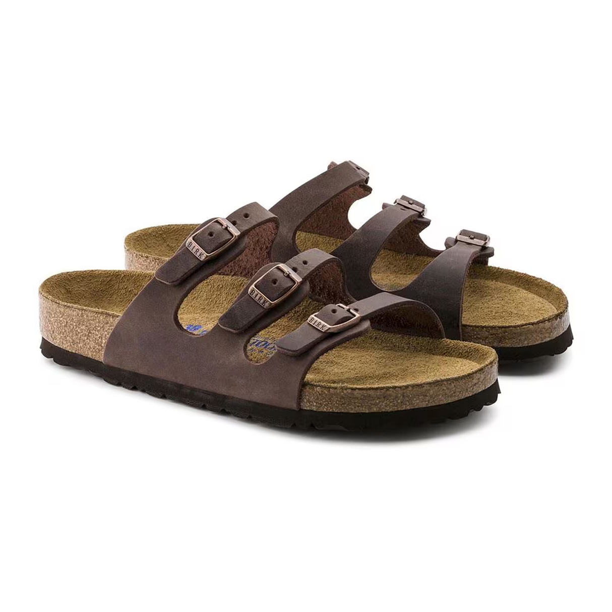 Birkenstock Florida Soft Footbed Slide Sandal (Women) - Habana Oiled Leather Sandal - Slide - The Heel Shoe Fitters