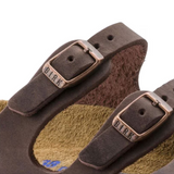 Birkenstock Florida Soft Footbed Slide Sandal (Women) - Habana Oiled Leather Sandal - Slide - The Heel Shoe Fitters