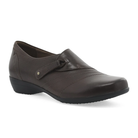 Dansko Franny Slip On (Women) - Chocolate Burnished Calf Dress-Casual - Slip Ons - The Heel Shoe Fitters