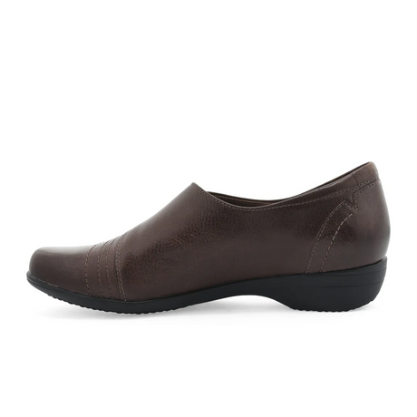 Dansko Franny Slip On (Women) - Chocolate Burnished Calf Dress-Casual - Slip Ons - The Heel Shoe Fitters