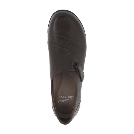 Dansko Franny Slip On (Women) - Chocolate Burnished Calf Dress-Casual - Slip Ons - The Heel Shoe Fitters