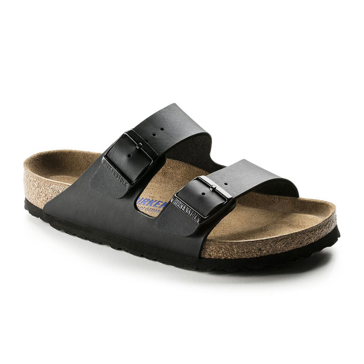 Birkenstock Arizona Soft Footbed Sandal (Unisex) - Black Birko-Flor Sandals - Slide - The Heel Shoe Fitters