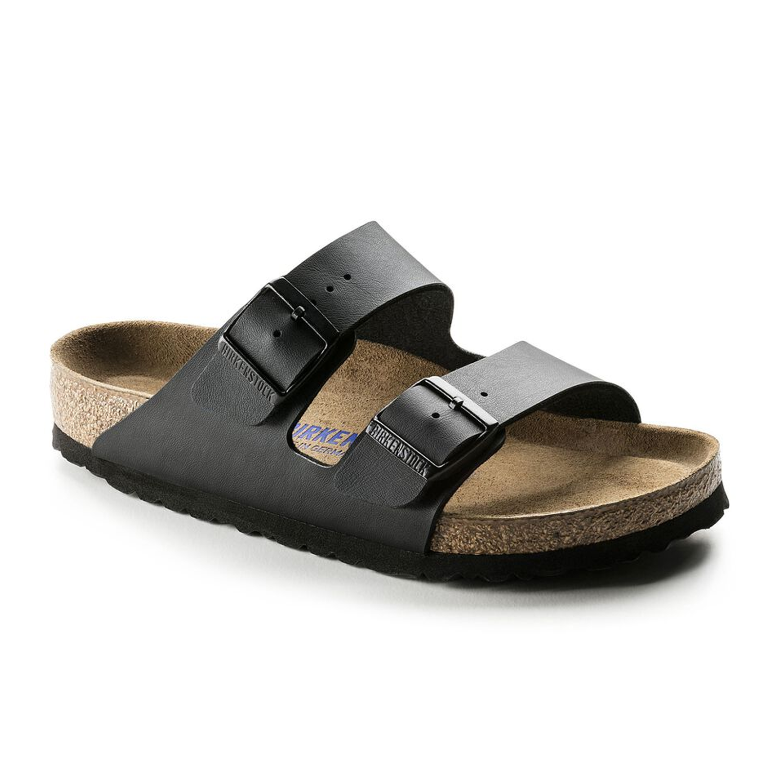 Birkenstock Arizona Soft Footbed Slide Sandal (Unisex) - Black