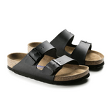 Birkenstock Arizona Soft Footbed Sandal (Unisex) - Black Birko-Flor Sandals - Slide - The Heel Shoe Fitters