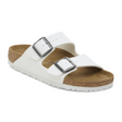 Birkenstock Arizona Slide Sandal (Unisex) - White Birko-Flor Sandal - Slide - The Heel Shoe Fitters