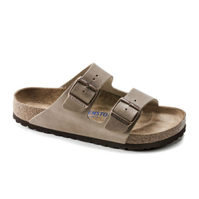 Birkenstock Arizona Soft Footbed Narrow Slide Sandal (Unisex) - Tobacco Oiled Leather Sandal - Slide - The Heel Shoe Fitters