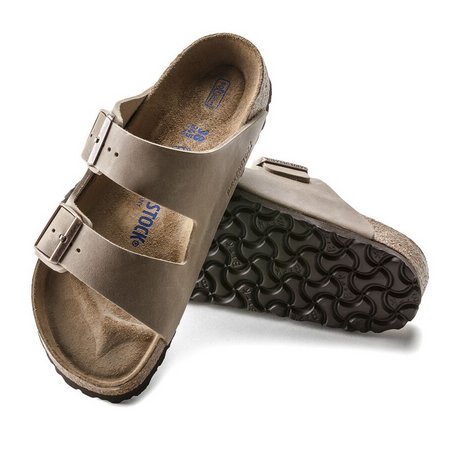 Birkenstock Arizona Soft Footbed Slide Sandal (Unisex) - Tobacco Oiled Leather Sandals - Slide - The Heel Shoe Fitters