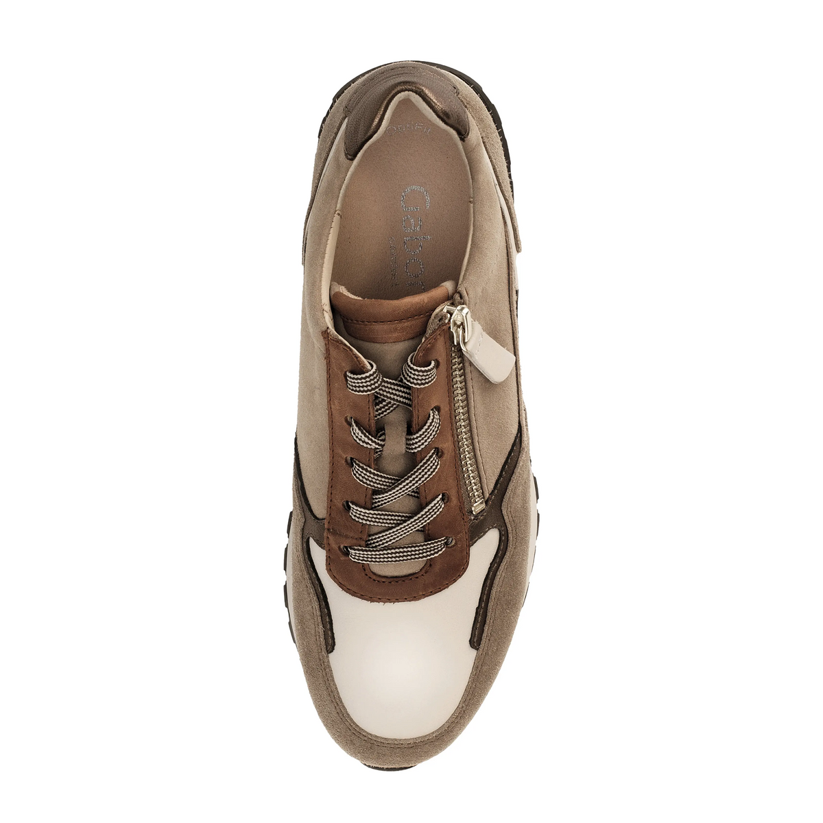Gabor 378 Kinsey Sneaker (Women) - Latte/Farro/Champ Athletic - Casual - Slip On - The Heel Shoe Fitters