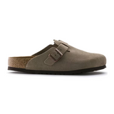 Birkenstock Boston Soft Footbed Clog (Unisex) - Taupe Suede Dress-Casual - Clogs & Mules - The Heel Shoe Fitters