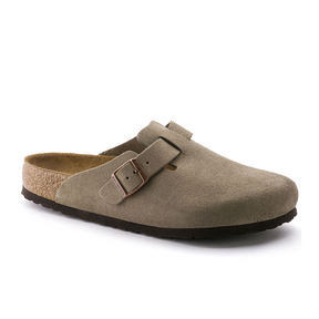 Birkenstock Boston Suede Soft Footbed Clog (Unisex) Dress-Casual - Clogs & Mules - The Heel Shoe Fitters