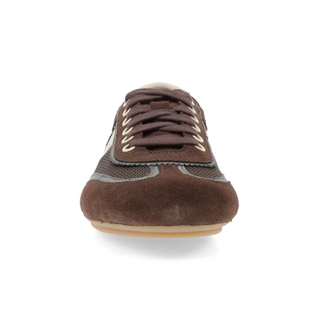 Dansko Milana Sneaker (Women) - Chocolate/Pewter Athletic - Casual - Lace Up - The Heel Shoe Fitters