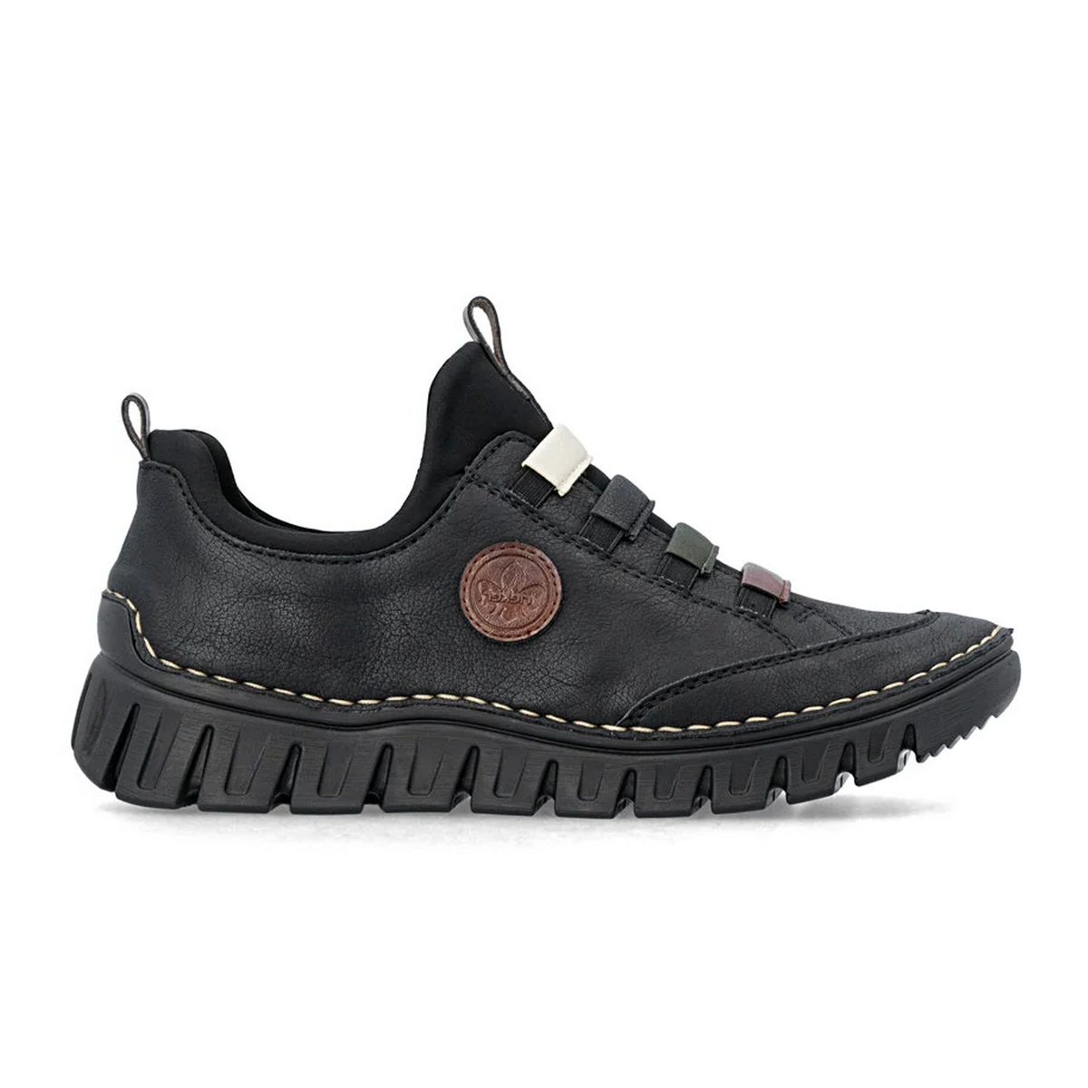 Rieker Angela 57550 Sneaker (Women) - Schwarz/Chestnut