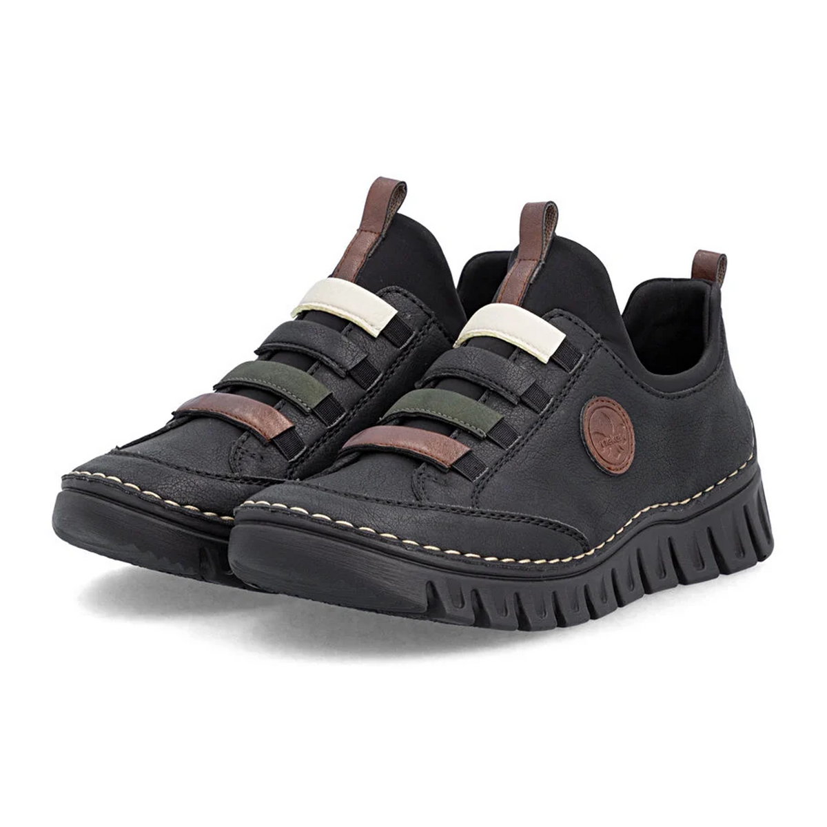 Rieker Angela 57550 Sneaker (Women) - Schwarz/Chestnut