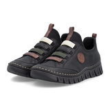Rieker Angela 57550 Sneaker (Women) - Schwarz/Chestnut